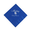 Blue Beverage Napkins